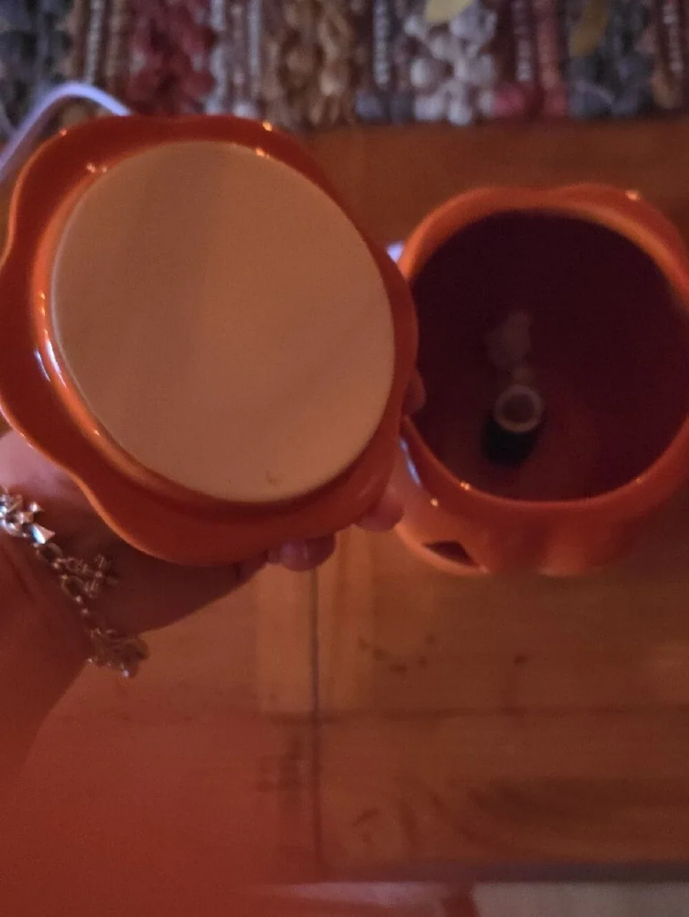Festive Ceramic Jack-O'-Lantern Wax Warmer - Orange